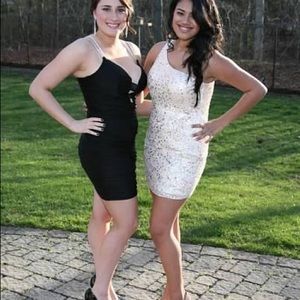 Short cocktail dress (Champaign pink)